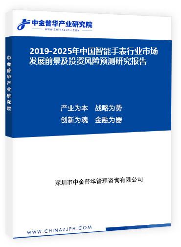 2019-2025年中國智能手表行業(yè)市場發(fā)展前景及投資風險預(yù)測研究報告