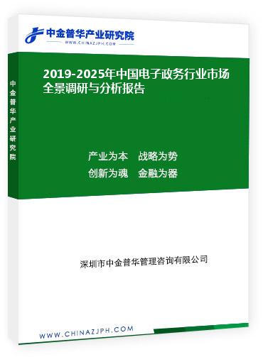 2019-2025年中國電子政務(wù)行業(yè)市場(chǎng)全景調(diào)研與分析報(bào)告