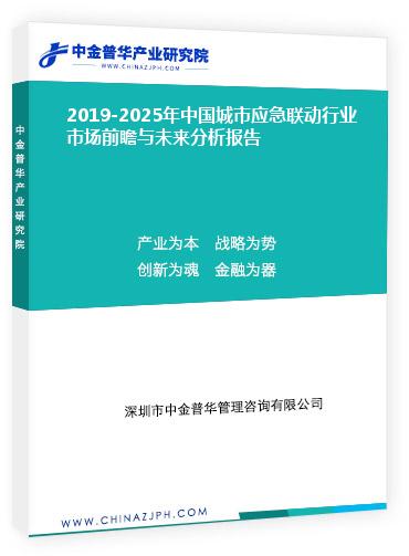 2019-2025年中國城市應(yīng)急聯(lián)動(dòng)行業(yè)市場(chǎng)前瞻與未來分析報(bào)告
