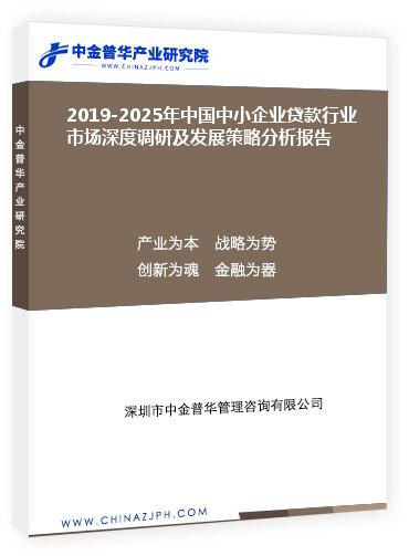 2019-2025年中國中小企業(yè)貸款行業(yè)市場(chǎng)深度調(diào)研及發(fā)展策略分析報(bào)告