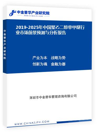 2019-2025年中國聚乙二醇單甲醚行業(yè)市場前景預(yù)測與分析報(bào)告